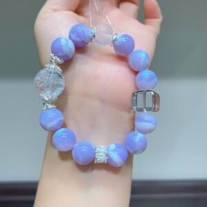 Clear Quartz Sugar-Cube Bracelet NO. 0504