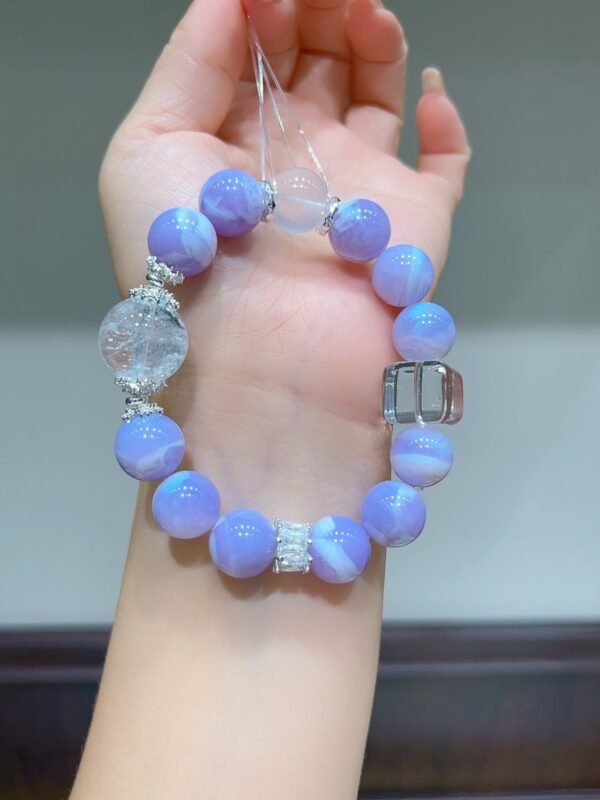 Clear Quartz Sugar-Cube Bracelet NO. 0504
