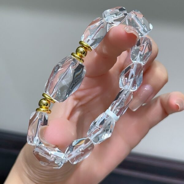 Clear Quartz Freeform Bracelet NO. 0514
