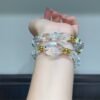 Clear Quartz Freeform Bracelet NO. 0514