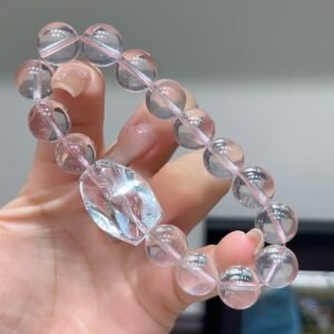 hc-0523-429822345f629501df07a5731ba891b1.jpg Rose Quartz Freeform Bracelet NO. 0523