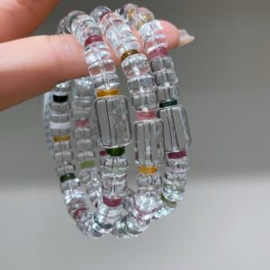 hc-0524-607fa6bf9a97577bb06ad2f9da966b67.jpg Tourmaline Barrel Bracelet NO. 0524