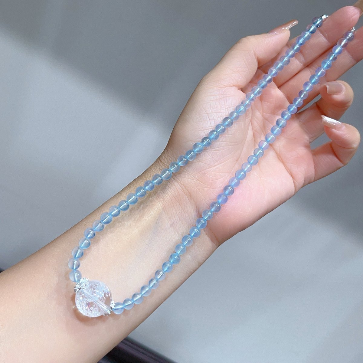 Natural-stone crystal jewelry