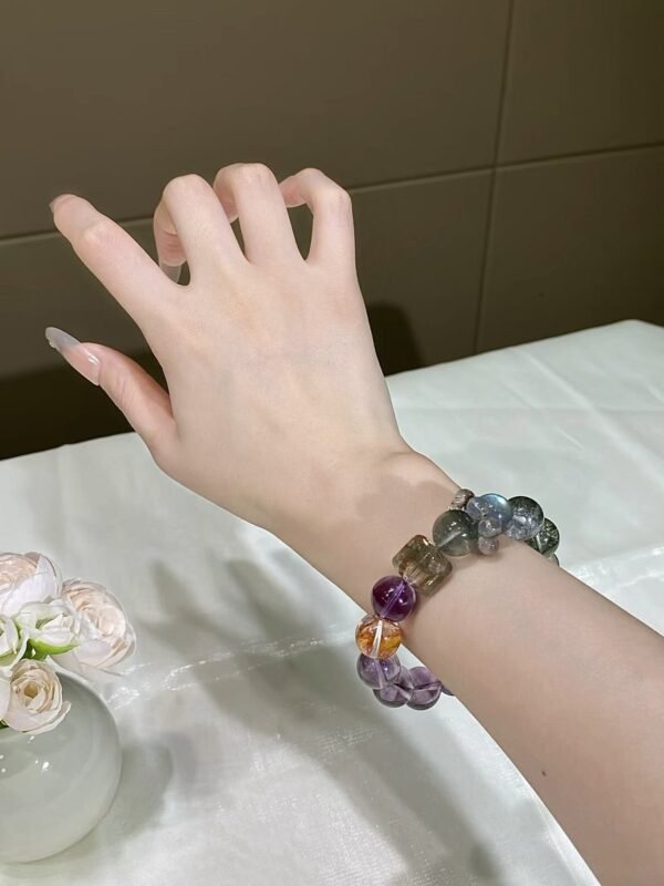 hc-0556-059387ed5c881c9013d041e2cae519d0.jpg Phantom Quartz Sugar-Cube Bracelet NO. 0556
