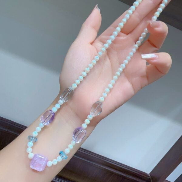 hc-0557-a7493d1de61d7e329ccbb71ce154fc75.jpg Kunzite Sugar-Cube Necklace NO. 0557