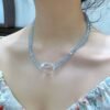 hc-0561-d22d93ce2bb25193fcee05c77cf1177a.jpg Clear Quartz Freeform Bracelet NO. 0561
