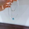 Topaz Sugar-Cube Necklace NO. 0570