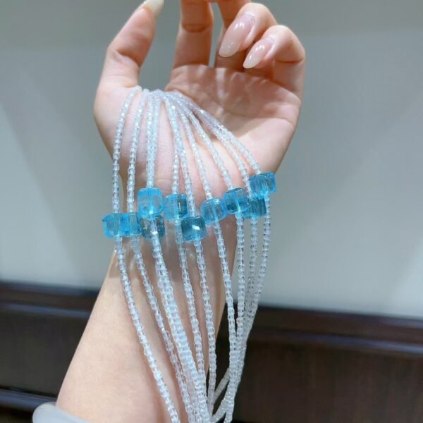 Topaz Sugar-Cube Necklace NO. 0570