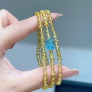 Rutilated Quartz Bracelet with Pixiu NO. 0581