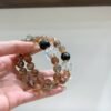 Black Gold Rutile Sugar-Cube Bracelet NO. 0586