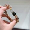 Black Gold Rutile Sugar-Cube Bracelet NO. 0586