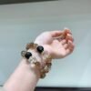 Black Gold Rutile Sugar-Cube Bracelet NO. 0586