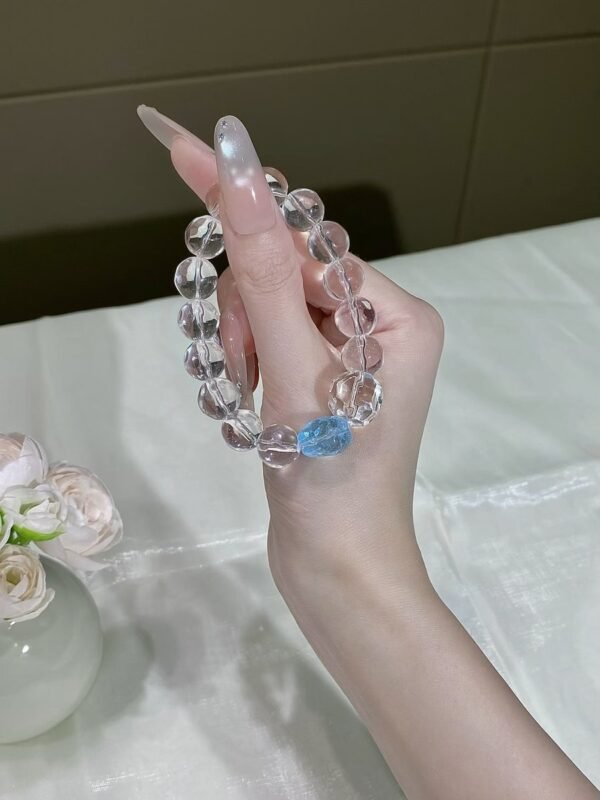 hc-0589-e84b7150a474cf31f1799bbfcca2fda1.jpg Clear Quartz Freeform Bracelet NO. 0589