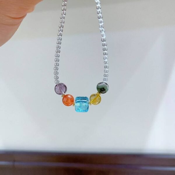Amethyst Sugar-Cube Bracelet NO. 0594