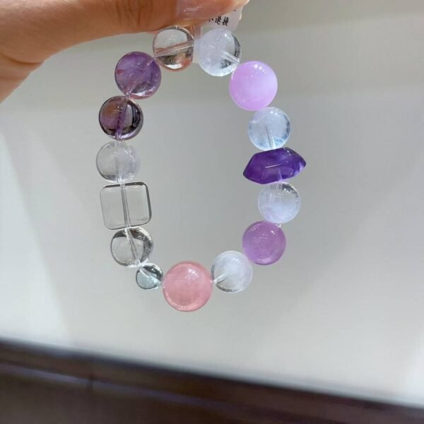 hc-0601-ba8af1539f530dba02080c2eae29519a.jpg Kunzite Sugar-Cube Bracelet NO. 0601