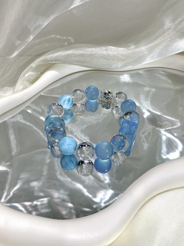 hc-0610-2ea13d650662a0a5e49aa459a46b4464.jpg Larimar Bubble Bracelet NO. 0610