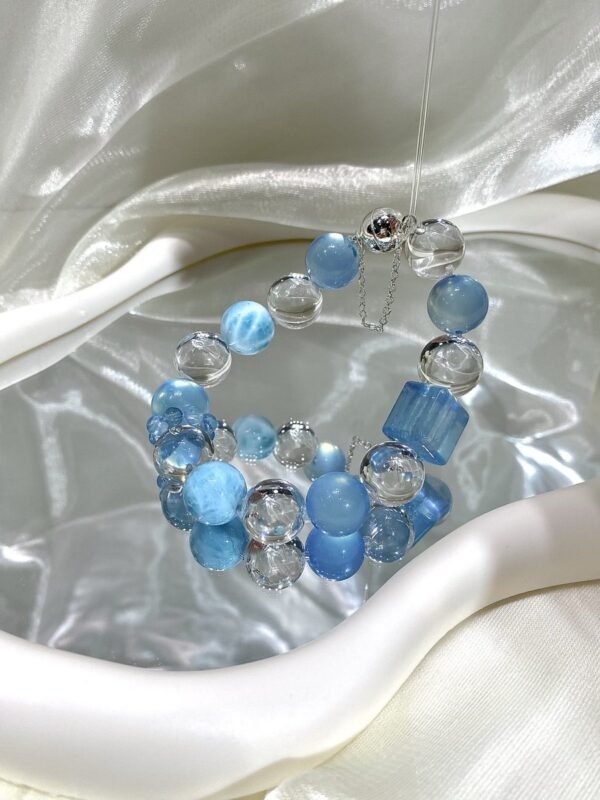 hc-0610-46834b89a2e5c65c1184e088ae221140.jpg Larimar Bubble Bracelet NO. 0610