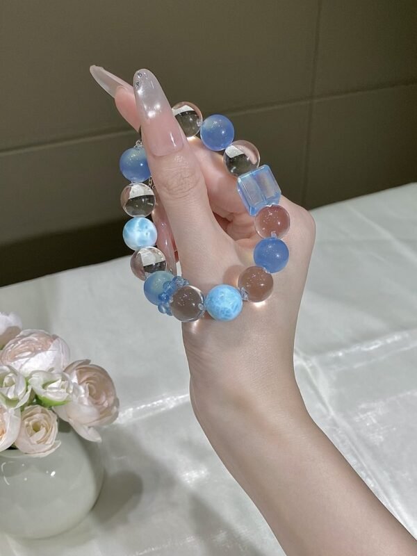 hc-0610-d3c94186cd71ba18a1ecb12ac707014a.jpg Larimar Bubble Bracelet NO. 0610