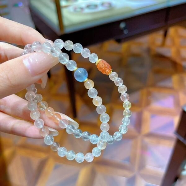 Fairy-Hair Quartz Bracelet with Pixiu NO. 0614