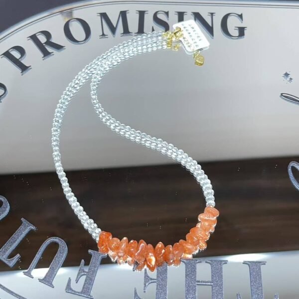 Clear Quartz Freeform Necklace NO. 0616