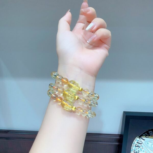 Citrine Bracelet with Pixiu NO. 0626
