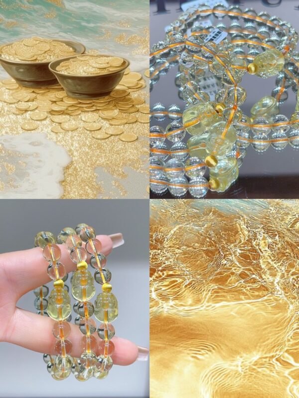 Citrine Bracelet with Pixiu NO. 0626