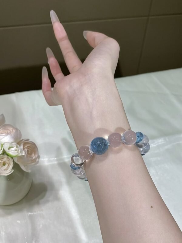 hc-0642-e31a243d999fea1ceaeeb49c5db93813.jpg Rose Quartz Bubble Bracelet NO. 0642