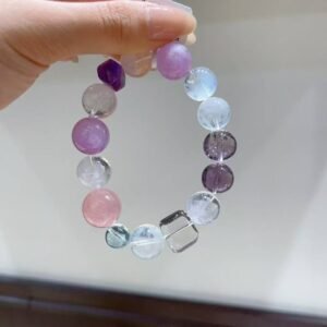 Kunzite Sugar-Cube Bracelet NO. 0645