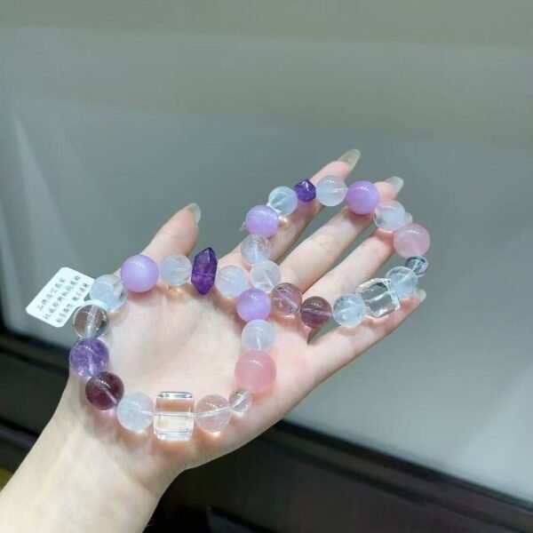 hc-0645-5d44c50c1dbac5579d65c85631693bdf.jpg Kunzite Sugar-Cube Bracelet NO. 0645