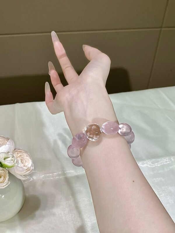 hc-0653-054633eef0f1df5d640ad923ad686328.jpg Rose Quartz Bubble Bracelet NO. 0653