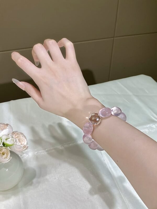hc-0653-2155258345f6af6736ef2228644e78cc.jpg Rose Quartz Bubble Bracelet NO. 0653