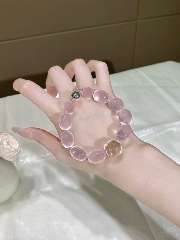 hc-0653-879156c1debca5de6006d707a8b0c98c.jpg Rose Quartz Bubble Bracelet NO. 0653