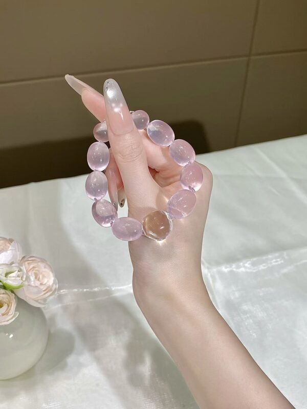 hc-0653-a706848e0cb5cd982819066f3c857eaa.jpg Rose Quartz Bubble Bracelet NO. 0653