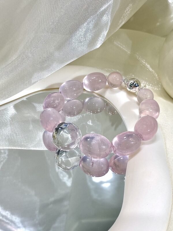 hc-0653-c2061654095bc6c8b8a3b58922c20225.jpg Rose Quartz Bubble Bracelet NO. 0653