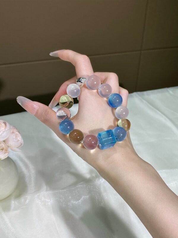 Aquamarine Bubble Bracelet NO. 0675