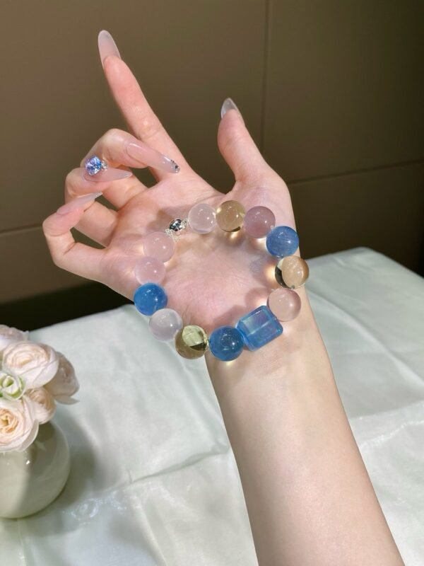 Aquamarine Bubble Bracelet NO. 0675