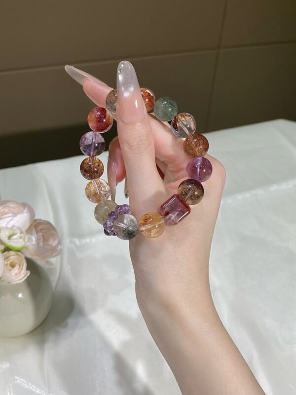 hc-0697-70922f97de6826db8a321a4707de5a3f.jpg Phantom Quartz Sugar-Cube Bracelet NO. 0697