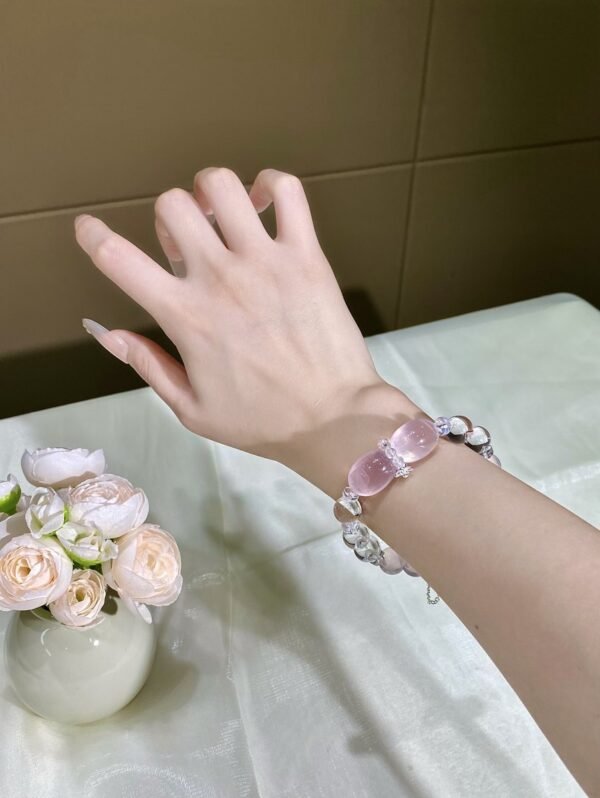 Rose Quartz Bubble Bracelet NO. 0707