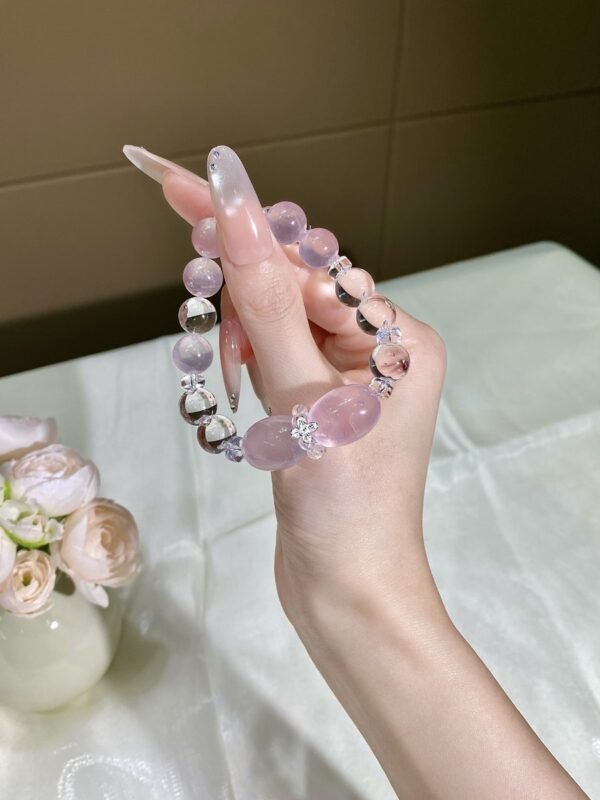 Rose Quartz Bubble Bracelet NO. 0707