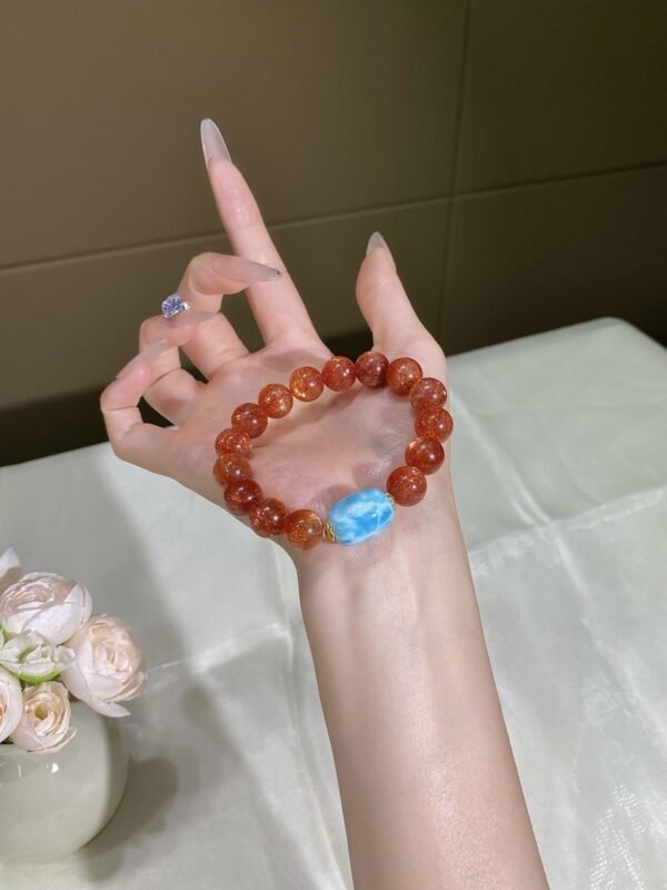 hc-0708-0175b8597b6ce8c0b6c617b2fd9d1cd0.jpg Golden Sunstone Barrel Bracelet NO. 0708