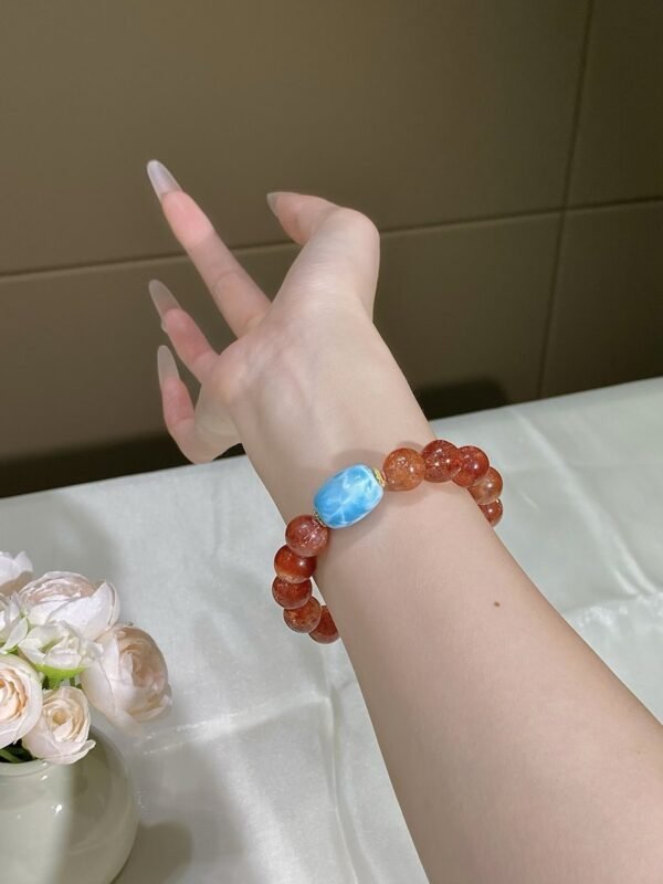 hc-0708-0197ed3b4351323448721d160bf80531.jpg Golden Sunstone Barrel Bracelet NO. 0708
