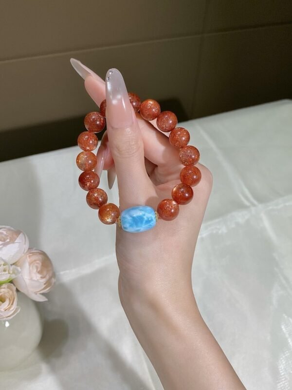 hc-0708-3355d46f0c67e0a744576d6d561e2ba4.jpg Golden Sunstone Barrel Bracelet NO. 0708
