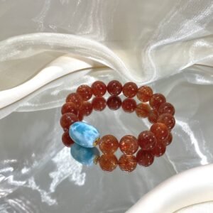 Golden Sunstone Barrel Bracelet NO. 0708