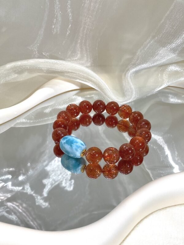 hc-0708-56a34dde71d0c979caa321760c85cdd2.jpg Golden Sunstone Barrel Bracelet NO. 0708