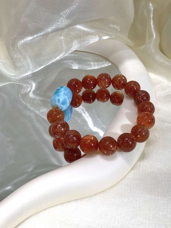 hc-0708-aa1a0c682a8fc4587c0ac02bd40bae05.jpg Golden Sunstone Barrel Bracelet NO. 0708