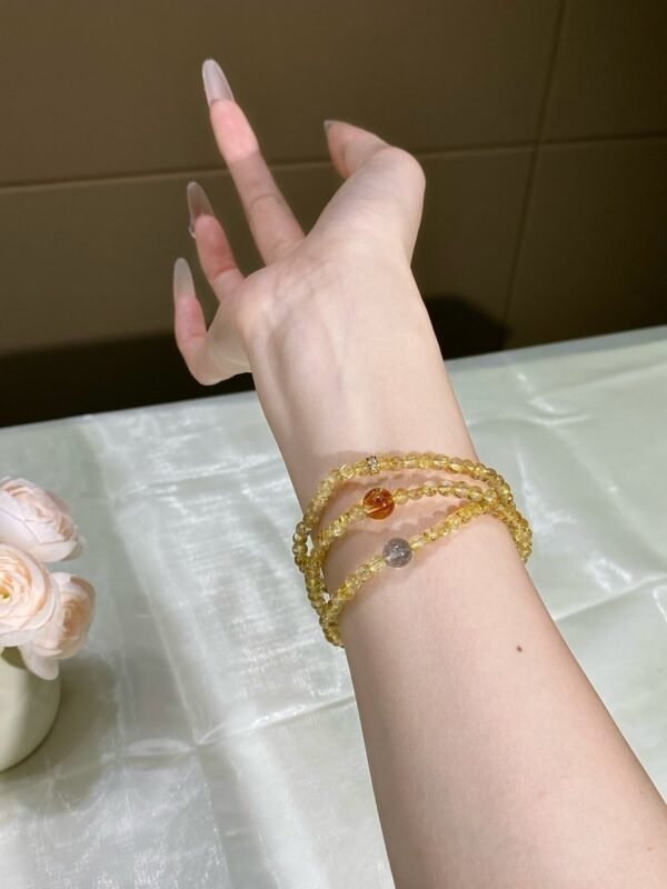 Rutilated Quartz Bracelet NO. 0722