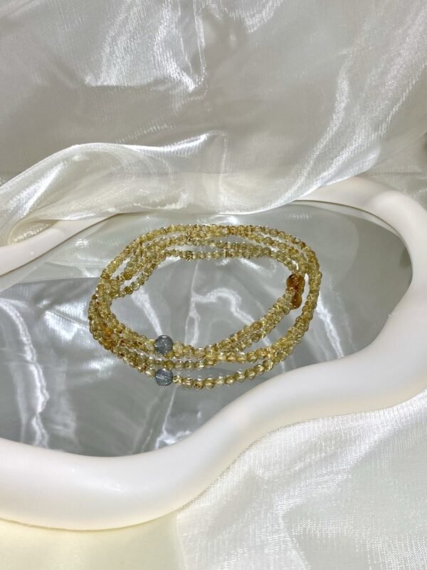 Rutilated Quartz Bracelet NO. 0722