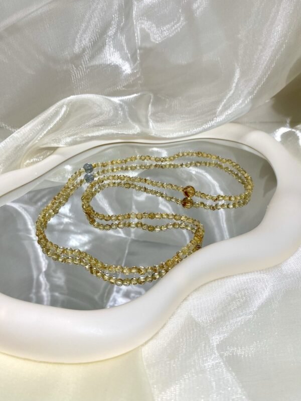 Rutilated Quartz Bracelet NO. 0722
