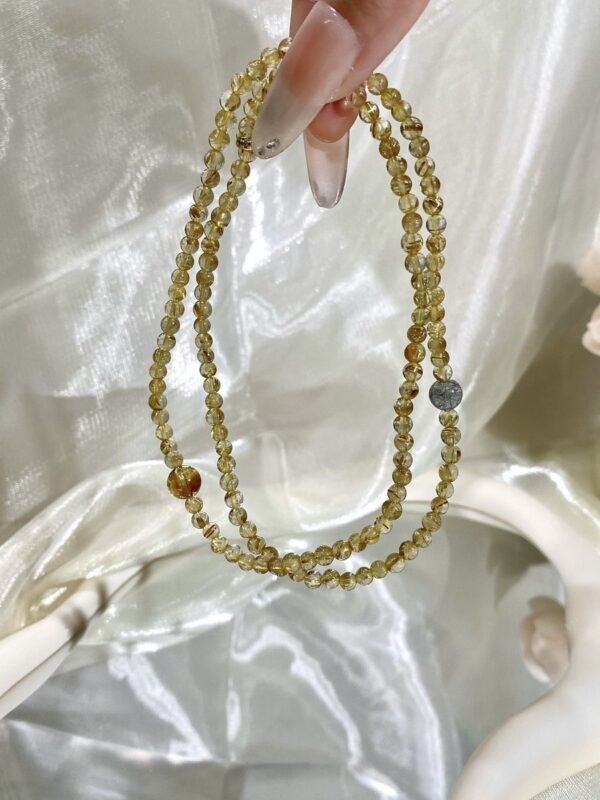 Rutilated Quartz Bracelet NO. 0722