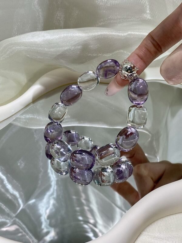 hc-0740-ad2c4b5cec65430a01c8a11e6e7a89c5.jpg Clear Quartz Bubble Bracelet NO. 0740